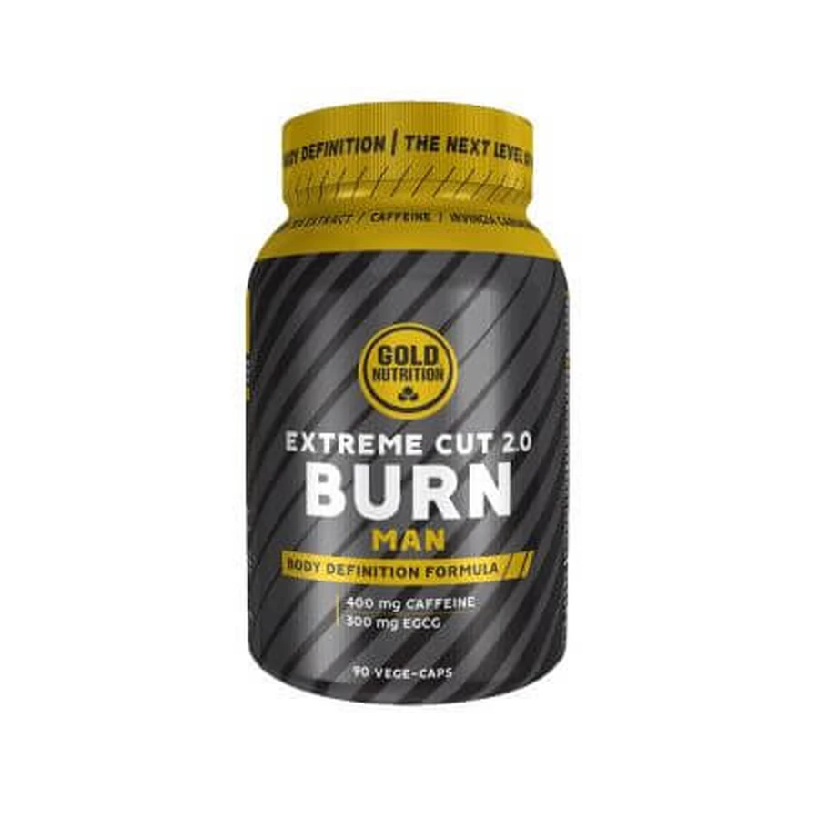 Extreme Cut Burn 2.0 Hombre, 90 cápsulas vegetales, Gold Nutrition