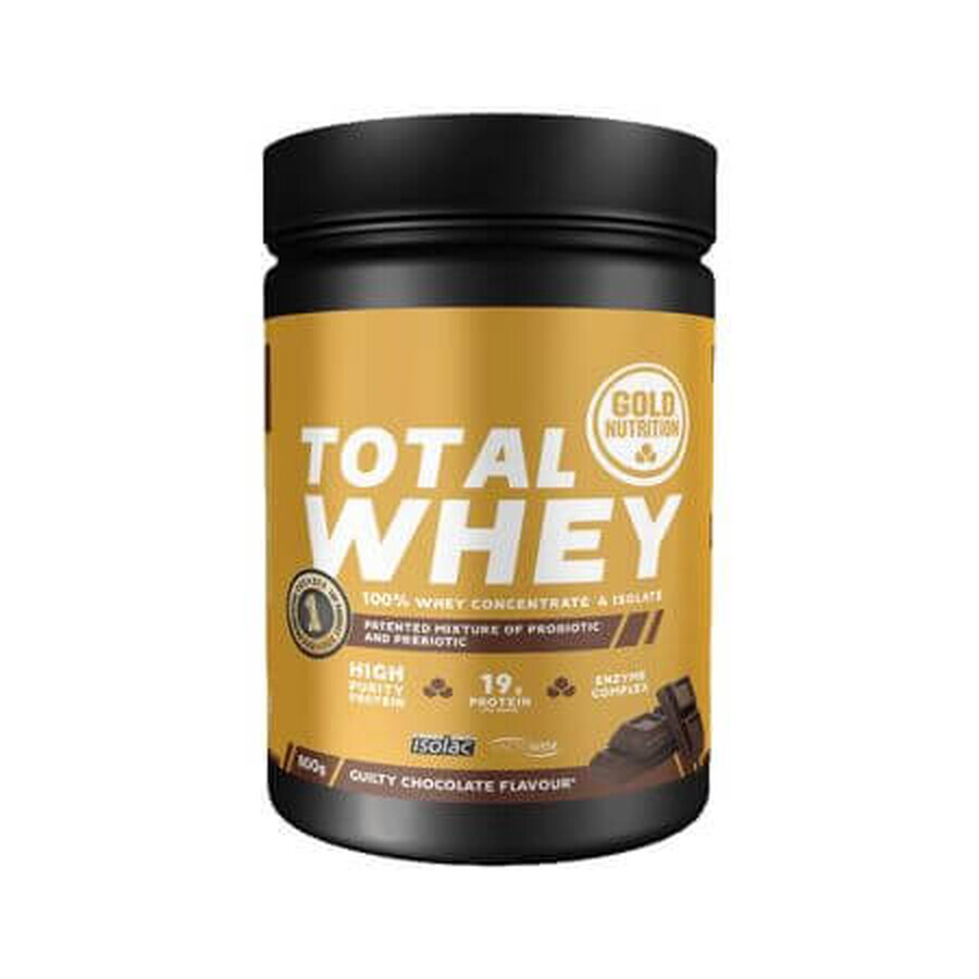 Total Whey Protein-Pulver mit Schokoladengeschmack, 800 g, Gold Nutrition