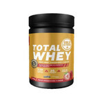 Total Whey protéine en poudre aromatisée à la fraise, 800 g, Gold Nutrition