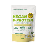 V-Protein Poudre de protéines végétales aromatisée à la vanille, 720 g, Gold Nutrition