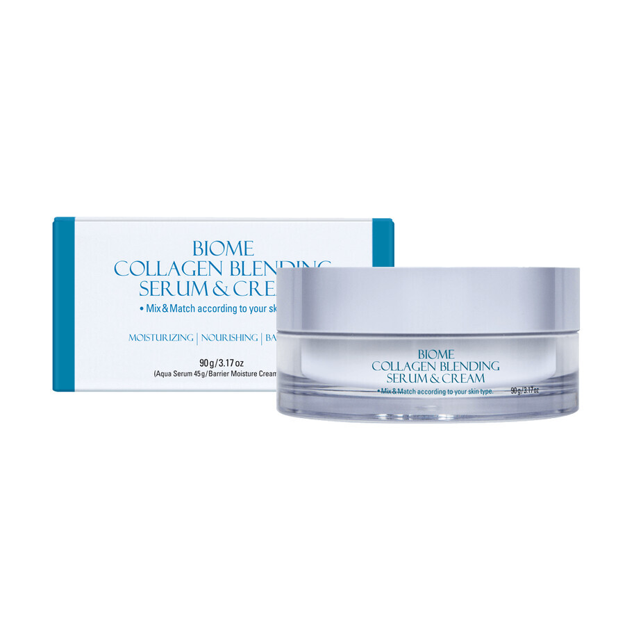 Serum en crème, verzachtend en hydraterend Biome Collagen, 90 g, Prreti