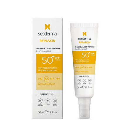 Invisible Face Fluid met SPF 50 Repaskin, 50 ml, Sesderma