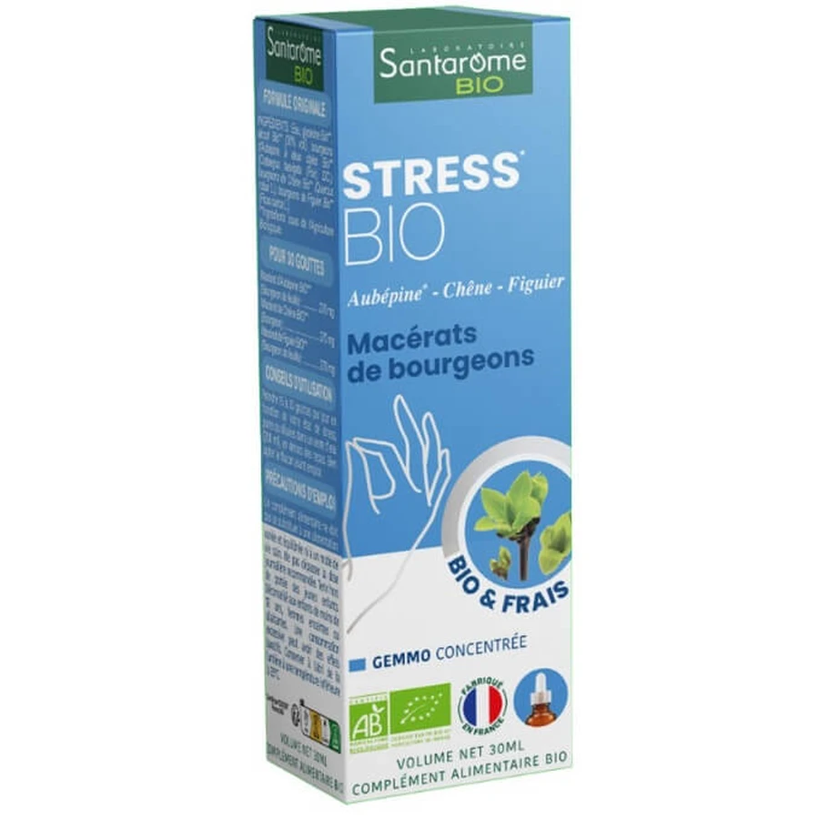 Mix 3 knoppen Bio Stress, 30 ml, Santarome
