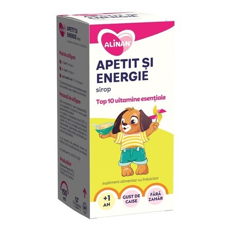 Sciroppo per l'appetito e l'energia, 150 ml, Alinan