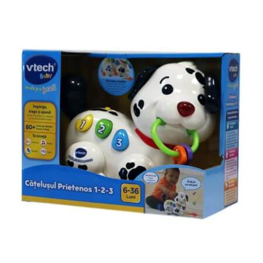 Cucciolo amichevole 1-2-3, 6-36 mesi, Vtech Impara attraverso il gioco
