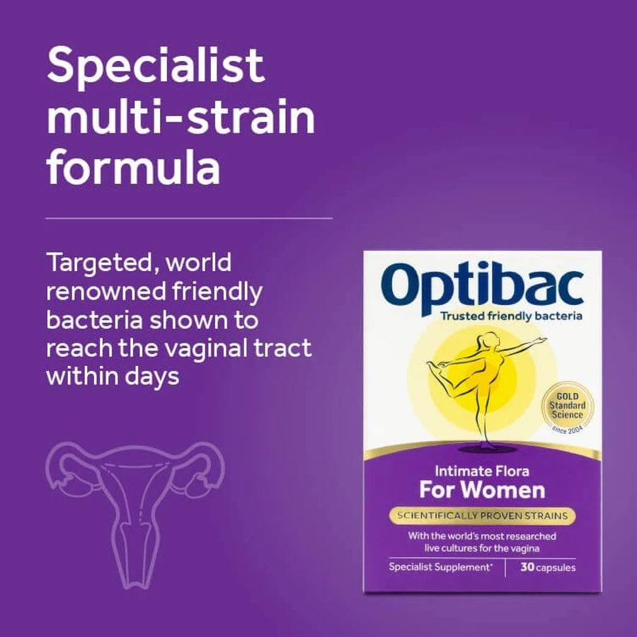 Optibac probiotic for vaginal flora, 30 capsules, Wren Laboratories