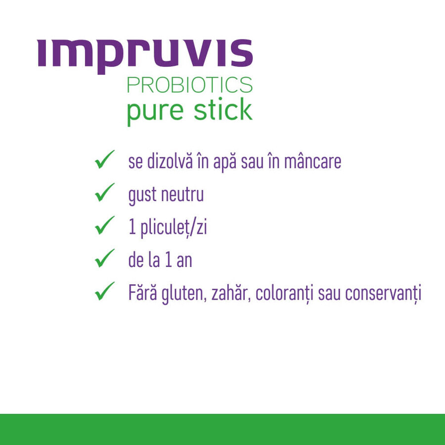 Probiotica Pure Stick, 10 zakjes, Impruvis