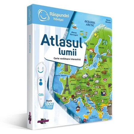 Carte interactiva, Atlasul lumii, Raspundel Istetel