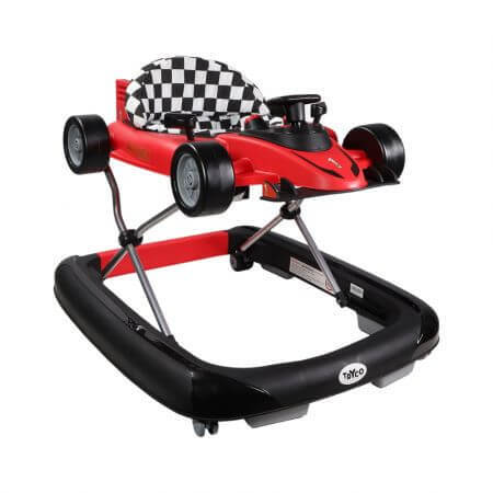 Passeggino 2 in 1 Racer con volante, 6 mesi+, rosso, Tryco