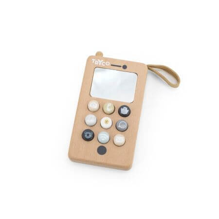 Jouet en bois téléphone portable, +12 mois, Tryco