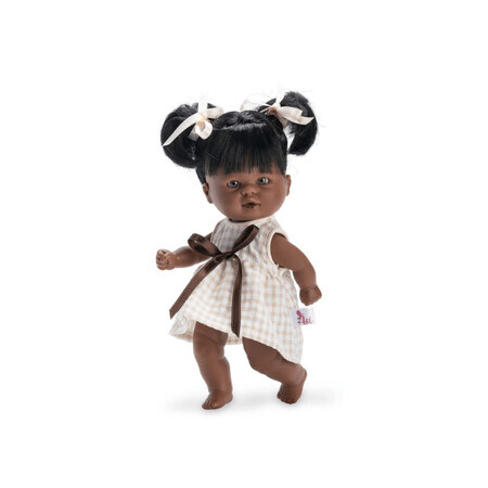 Afro doll with ponytails, + 3 years, 20 cm, Asivil