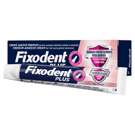 Kunstgebitlijm Plus Voedingsbarrière, 40 g, Fixodent