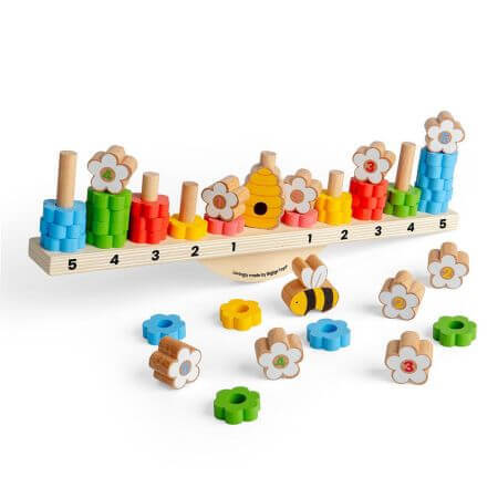 Gioco di equilibrio Bee Balance, + 3 anni, Big Jigs