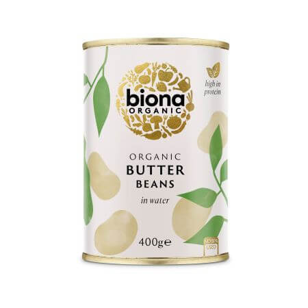 Uriasa Biologische witte bonen in blik, 400 g, Biona