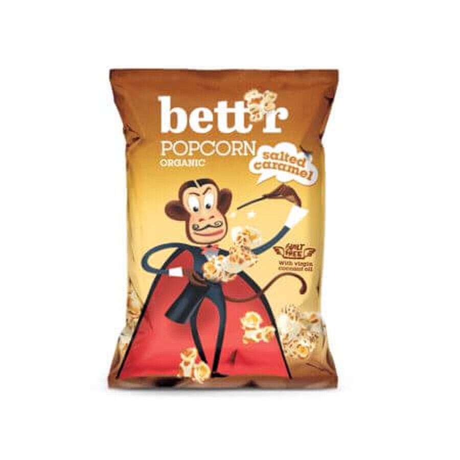 Gluten-free salted caramel popcorn, 60 g, Bettr