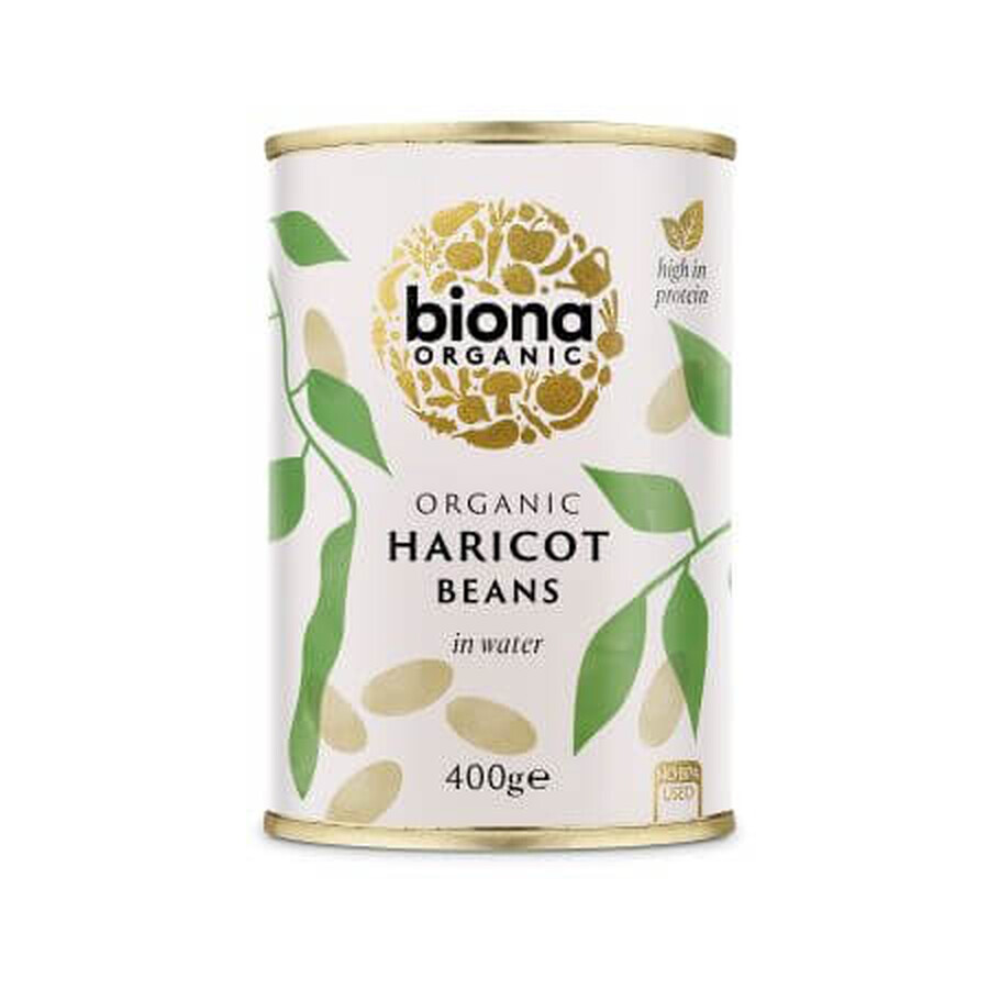 Haricots blancs bio en conserve, 400 g, Biona