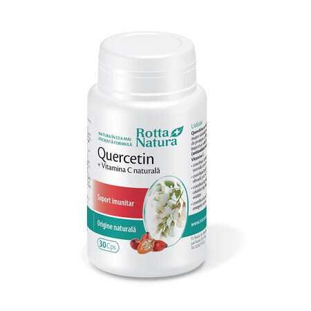 Quercétine + Vitamine C naturelle, 30 gélules, Rotta Natura