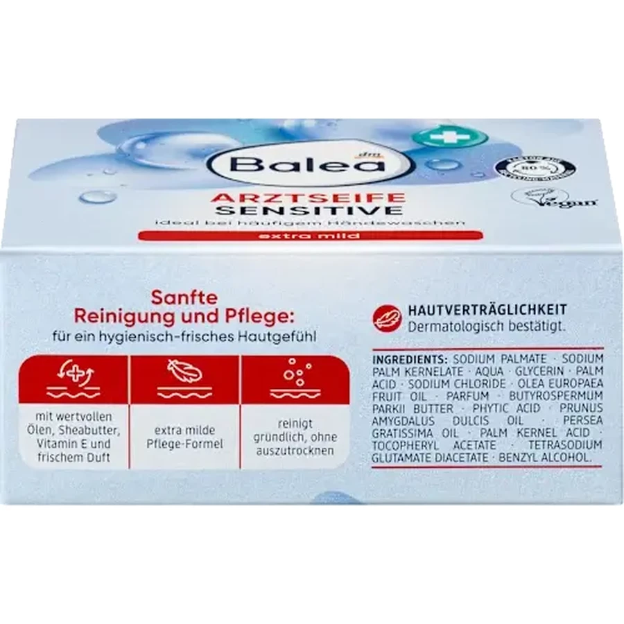 Balea Seifenstück, Arztseife sensitive, 100 g