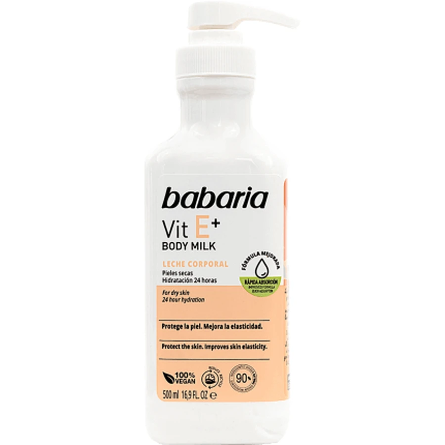 Babaria Bodymilk met vitamine E, 500 ml