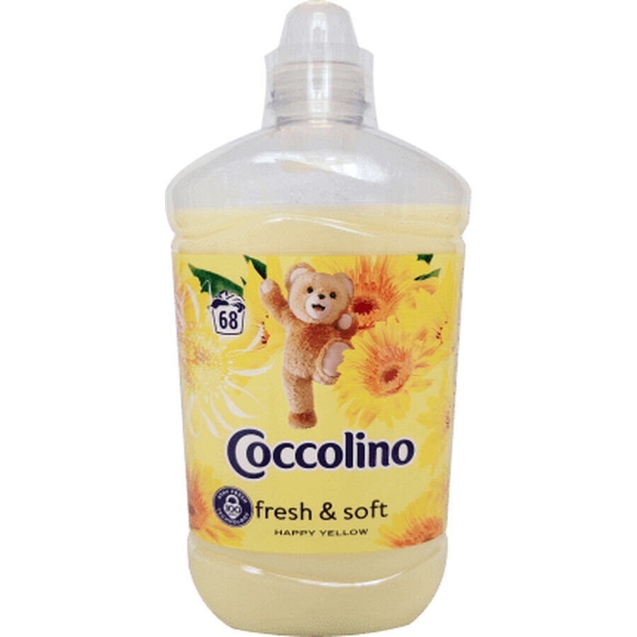 Coccolino Acondicionador de ropa Happy Yellow 68 lavados, 1,7 l