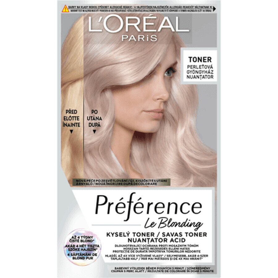 Loreal Paris PRÉFÉRENCE Semi-permanente Säure-Haarfarbe Pearly Boost, 1 Stück