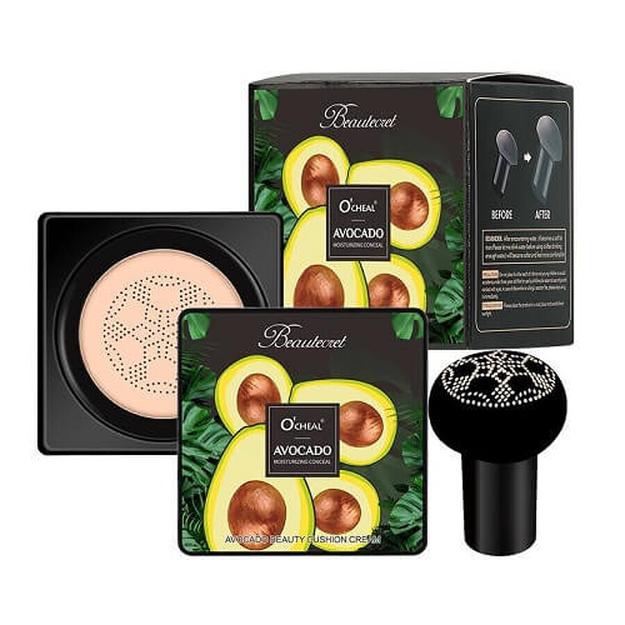 CC Cream, Miljoen Pauline, Kussen Avocado, Inclusief applicator, 02, 20 g