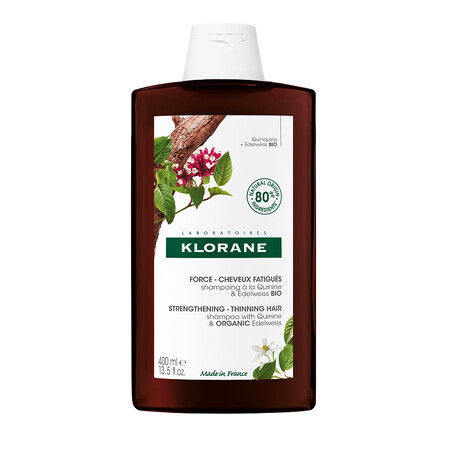 Biologische kinine en koolbloem shampoo, 400ml, Klorane