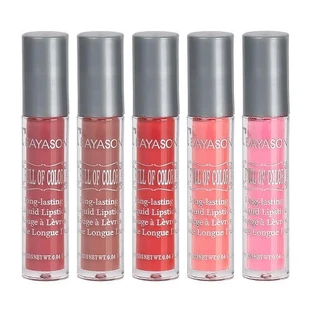 Set van 5 lippenstiften, Teayason, Mat, 02