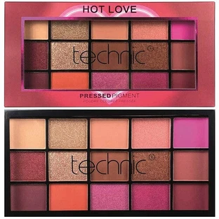 Palette di ombretti, Technic, Hot Love, 15 colori