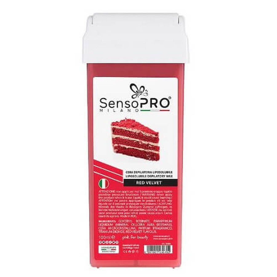 Cartucho de cera, SensoPro, Terciopelo rojo, 100 ml