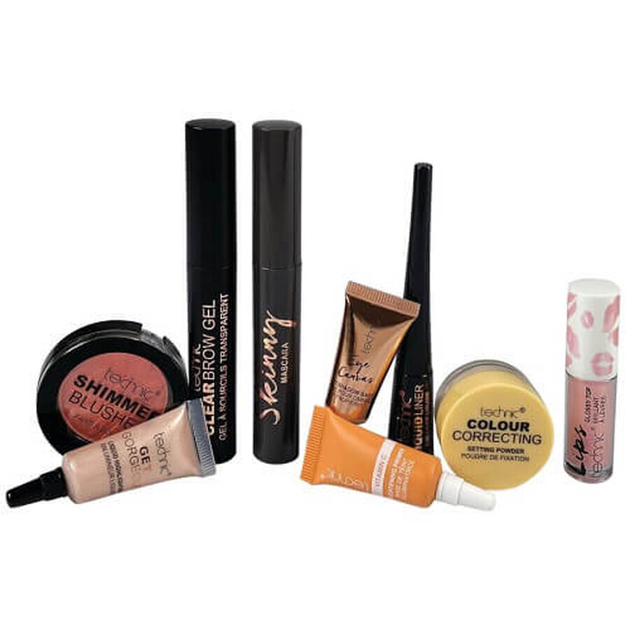 Set cosmetische producten, Technic, Minis Stuk, 9 producten