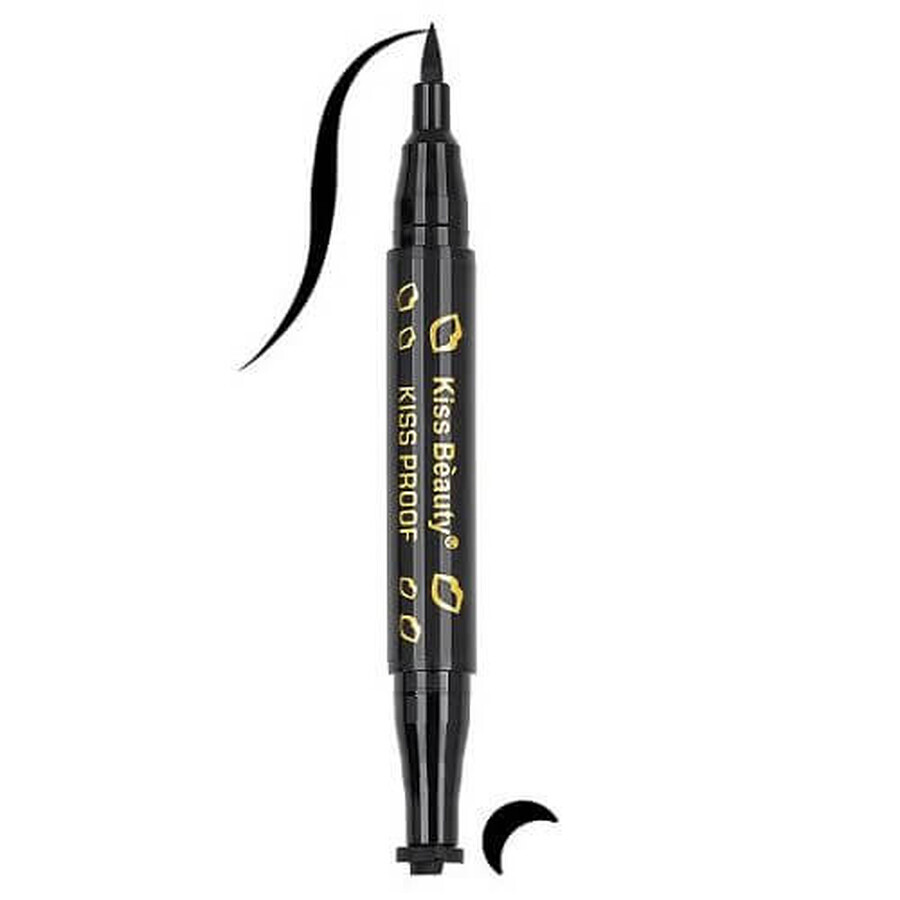 Eyeliner tus carioca, Kiss Beauty, met halve maan stempel , 02