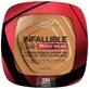 Gezichtspoeder, Loreal, Infallible 24H Fresh Wear, Foundation in een poeder, 330 Hazelnoot, 9 g