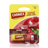 Bálsamo reparador para labios secos y agrietados con sabor a granada FPS 15, 4,25 g, Carmex