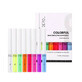 Kleurrijke fluorescerende eyeliner, Derol, Kleurrijke fluorescerende eyeliner, 8 eyelinerkwastjes