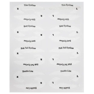 Template for eyeshadow and eyeliner