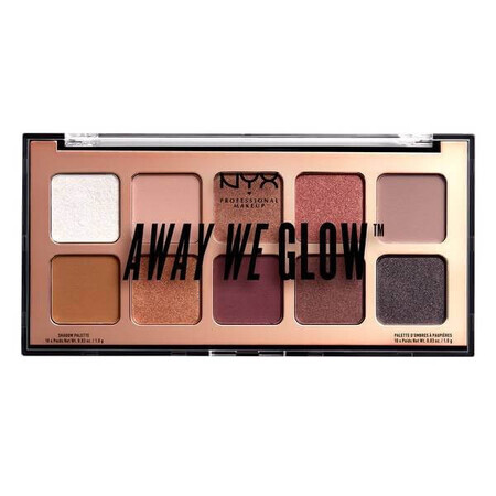 NYX Away We Glow Lovebeam / Faisceau D`Amour 10 kleuren oogschaduwpalet