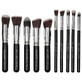 Set van 10 make-up kwasten, SensoPRO, zwart, etui inbegrepen