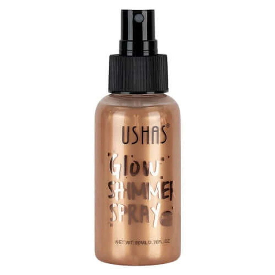Body illuminator, Ushas, Glow Shimmer Spray, 03, 80 ml