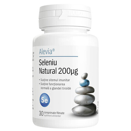 Sélénium naturel 200 mcg, 30 gélules, Alevia