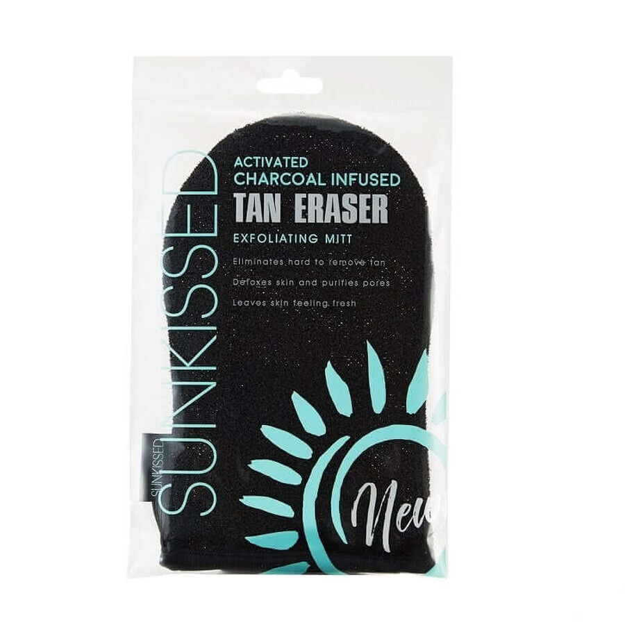 Sunkissed, Charcoal Infused Exfoliating and Removing Glove, Sunkissed, Charcoal Infused