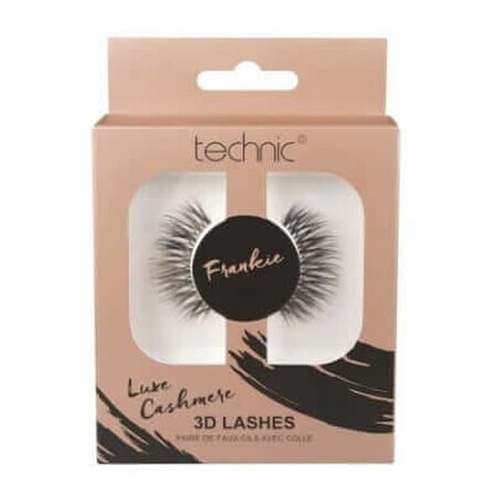 False eyelashes, Technic, Luxe Cashmere 3D Lashes, Frankie, Adhesive included