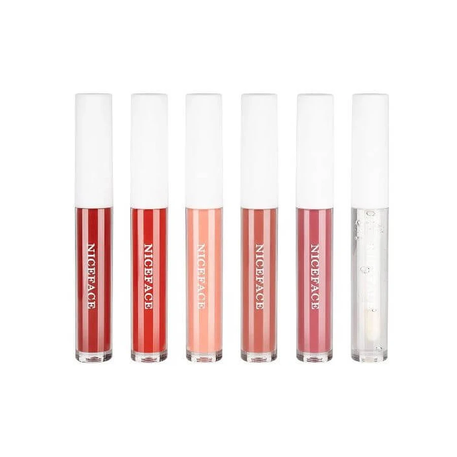 Niceface Olio per labbra opaco Set di 6 rossetti per labbra