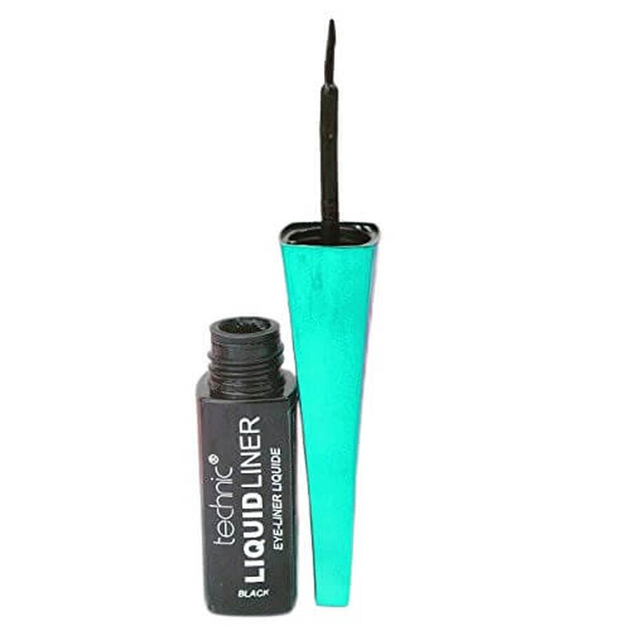 Eyeliner, Technic, Liquid Liner, Waterproof, Black, 6 ml