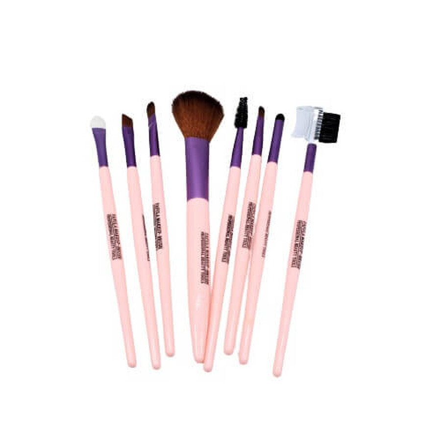 Set van 8 Make-up kwasten, Make-up, Roze