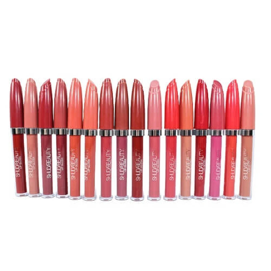 Set van 16 vloeibare lippenstiften, make-up, lipgloss