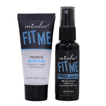 Primer en fixeerset, Micolor, Fit Me Pro Setting