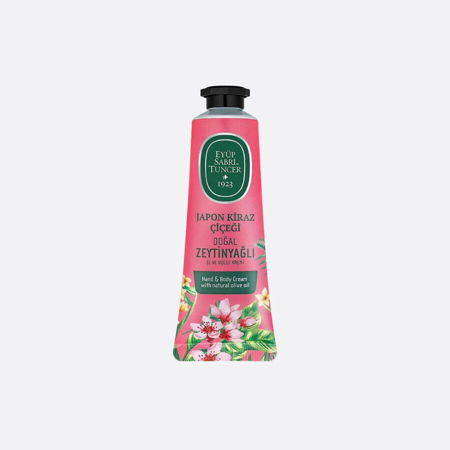 Eyüp Sabri Tuncer Cremă de mâini și de corp cu ulei natural de Măsline – Japanese Cherry Blossom 50 ml