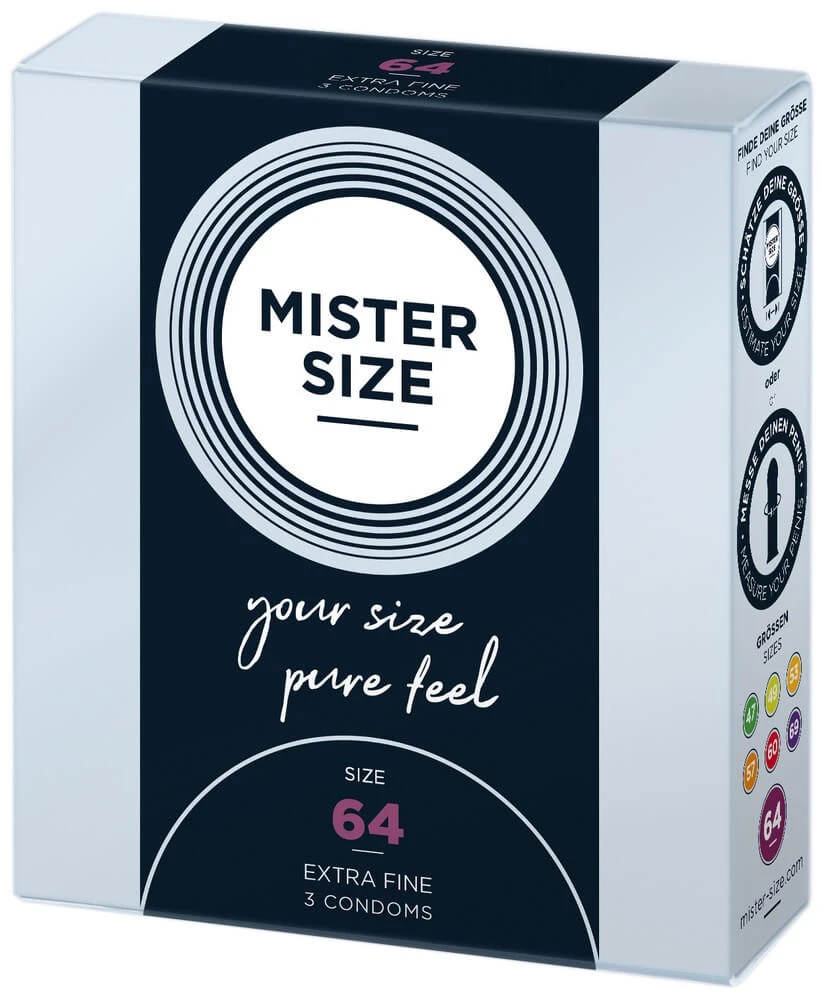 Mister Size, 64 mm condooms, 3 stuks
