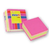 Stickn, rosa Würfel, Neon-Mix, 250 Karten